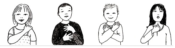 Lautgebärden: ß (sz), f, e und k