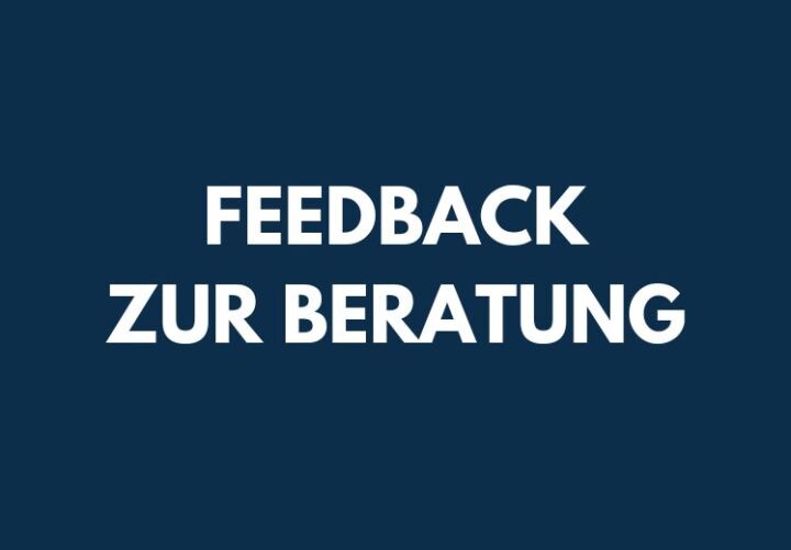 Kachel Feedback zur Beratung