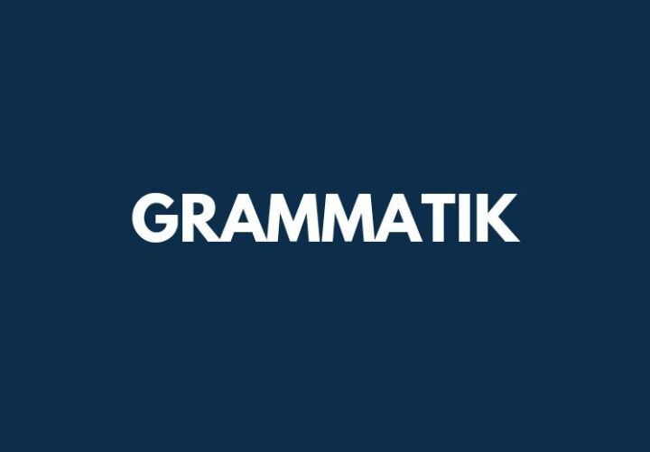 Kachel mit dem Wort Grammatik