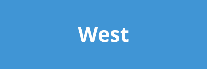 Kachel mit Aufschrift West