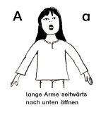 Lautgebärde - A, a
