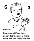 Lautgebärde - S, s - stimmhaft