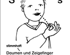 Lautgebärde - S, s - stimmhaft