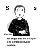 Lautgebärde - S, s - stimmlos