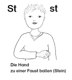 Lautgebärde - St, st